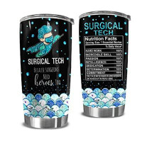 TeexCorp Surgical Tech Becasue Surgeons Need Heroes Too 20Oz Tumbler, Surgical Tech Gifts, Cold Coffee Tumbler, Tea Tumb