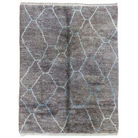 Landry & Arcari Rugs and Carpeting Beni Ouraine One-of-a-Kind 8'5" x 11'6" Area Rug in Gray/Blue