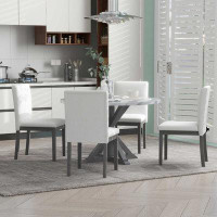Gracie Oaks 4 - Person Round Dining Set