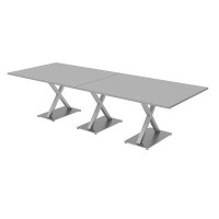 Skutchi Designs, Inc. 10 Person Modular Rectangular Conference Table with X Bases