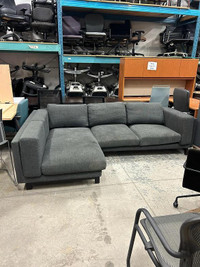 Dark Grey L-Shape Couch-Good Condition-Call us now!