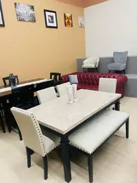 Marble Dining Set on Amazing Discount!