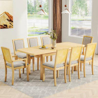 Wildon Home® Rustic Extendable 84Inch Dining Table Set With 24Inch Removable Leaf