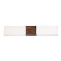 Modern Forms Vigo 2-Light Dimmable LED Dark Walnut Bath Bar