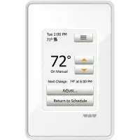 Splash Tile Ditra-Heat Programmable Touchscreen Thermostat, Bright White