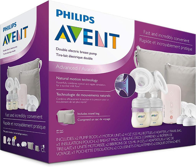 Philips Breast Pump - Philips Avent Double Electric Breast Pump,  Avent Single Electric and Comfort Manual Breast Pump in Health & Special Needs in City of Toronto - Image 2