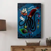 Breakwater Bay Spooky Cephalopod Chandeliers II Premium Gallery Wrapped Canvas - Ready To Hang