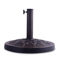 Costway Darby Home Co 17.5'' Umbrella Base Stand Market Patio Standing Outdoor Living Heavy Duty (round)