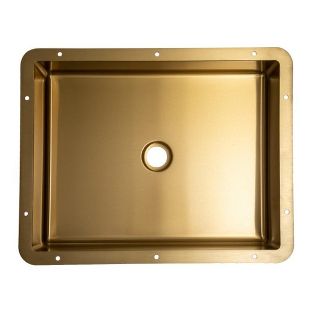 Rectangular 18.63 X 14.37-In Stainless Steel Undermount Sink (Black, Bronze, Antique, Rose Gold or Gold) w Drain  EBS in Plumbing, Sinks, Toilets & Showers - Image 2