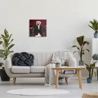 Stupell Industries Chic Fashion Dog Fancy Blazer Outfit Trendy Animal Canvas Wall Art By House Of Rose