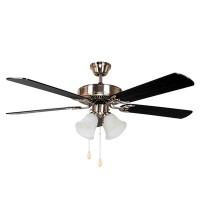 Red Barrel Studio 52" Rensfield 5 - Blade Standard Ceiling Fan With Pull Chain And Light Kit Included