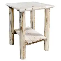 Union Rustic Glacier Country Collection End Table
