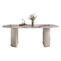Brayden Studio Modern simple Italian light luxury dining table