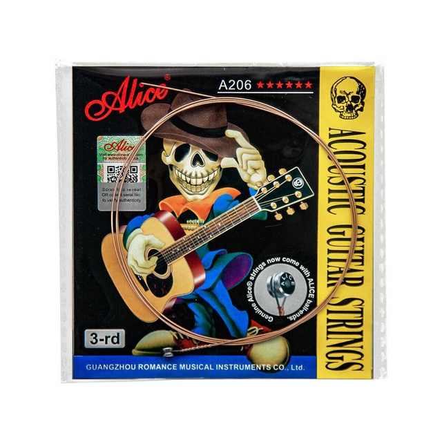 5PCS Alice Acoustic Guitar G Strings Steel Core Coated Copper Alloy Wound .024 in String - Image 2