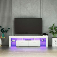 Wrought Studio TV Stand with LED Lights