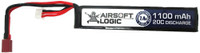 Airsoft Logic 7.4 Volt 2-Cell Lipo Rechargeable Airsoft Battery with Deans Connections