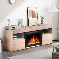 Latitude Run® Stockett TV Stand for TVs up to 60" with Electric Fireplace Included