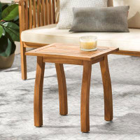 Winston Porter Broadi Solid Wood Side Table