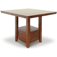 Signature Design by Ashley Signature Design By Ashley Casual Ralene Counter Height Dining Extension Table Medium Brown