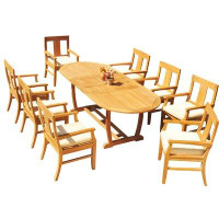 Rosecliff Heights Kevon Oval 8 - Person Teak Dining Set