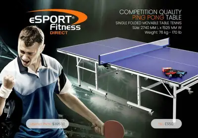 PREMIUM QUALITY PING PONG TABLES AT FACTORY DIRECT Prices Shipping is the next day after we receive...