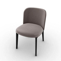 Calligaris Abrey Upholstered Chair with Wooden Base