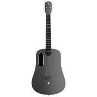 Lava Blue Touch Acoustic Electric Hybrid Guitar with Case (L9100002-1) - Midnight Black