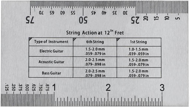 Guitar String Action Ruler Gauge Tool Measuring Kit for Electric Bass and Acoustic Guitar Free Shipping in Other - Image 4