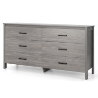 Latitude Run® 6 drawer wide dresser cabinet