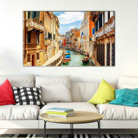 Made in Canada - Fleur De Lis Living 'Venetian Holiday' Photographic Print on Canvas