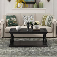 Alcott Hill Floor Shelf Coffee Table With Storage