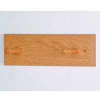 Wooden Mallet Solid Wood 4 - Hook Wall Mounted Coat Rack