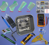 Iron Solder Repair Tools Kit Electric Rework Soldering with Multimeter Tools 159000