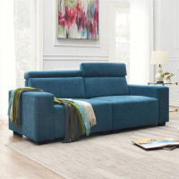 Latitude Run® Mid-Century Sectional Sofa Couch with Adjustable Headrest