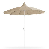 Arlmont & Co. 9ft Pagoda Patio Umbrella with 360° Rotation, Upgarded Outdoor Patio Table Umbrella