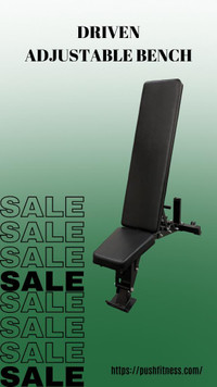 High-Quality  Driven Adjustable Bench - Now with Discounts!