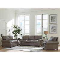Canora Grey Pedigo 3 Piece Leather Sleeper Living Room Set