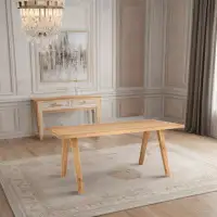 Orren Ellis Solid wood simple dining table