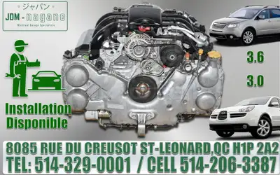 Subaru Tribeca Engine EZ30 and EZ36R motors, 2006 2007 2008 2009 JDM Engine, Legacy Familiale H6 Moteur