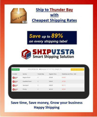 Cheapest Shipping Rates for packages to Thunder Bay