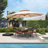 Freeport Park® Epperly 13'  Cantilever Umbrella With Base