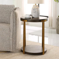 Everly Quinn Everly Quinn Palisade Round Wood Side Table