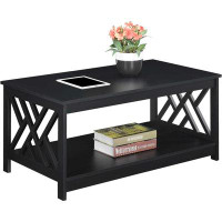 Better Homes & Gardens Titan Coffee Table with Shelf, Black