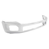 Chrome Ford F250/F350/F450/F550 Front Bumper Without Wheel Molding Holes - FO1002416