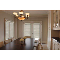 Sun Glow Striped Chainless Privacy Roller Shade