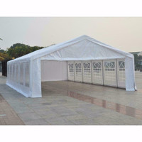 20x40 White Pole Tent Economy Party Tents Frame 4 Sidewalls Commercial Material Tents