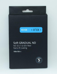 soft Gradual ND 32 (1.5) 5EV filter Nano IR coating 4100x150m ID A-1511