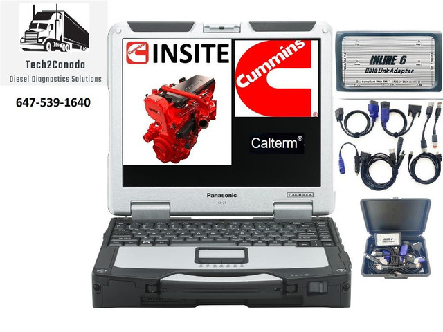 CUMMINS Diesel Diagnostics System including Cummins Adaptor Kit (Cummins Insite &amp; Calterm) in Laptops
