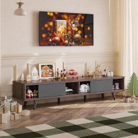 Corrigan Studio Modern TV Stand for 75 inch TV,  Entertainment Centre for Living Room, Cord Management