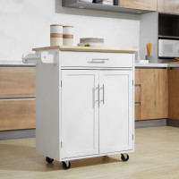Free Fast Shipping ! Kitchen Trolley Mobile Kitchen Island on Wheels